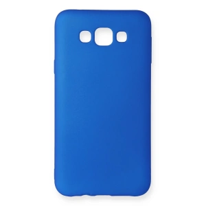 Samsung Galaxy E7 Kılıf First Silikon - Mavi