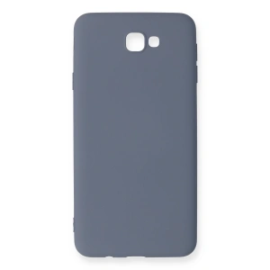 Samsung Galaxy J7 Prime Kılıf Nano İçi Kadife Silikon - Gri