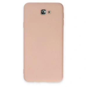 Samsung Galaxy J7 Prime Kılıf Nano İçi Kadife Silikon - Pudra