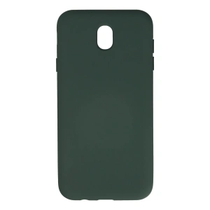 Samsung Galaxy J7 Pro / J730 Kılıf Nano İçi Kadife Silikon - Koyu Yeşil