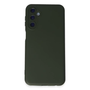 Samsung Galaxy M14 5g Kılıf Nano İçi Kadife Silikon - Koyu Yeşil