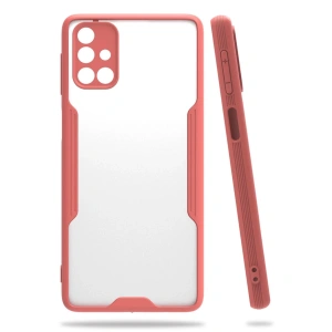 Samsung Galaxy M31s Kılıf Platin Silikon - Pembe