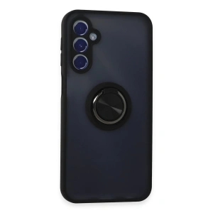 Samsung Galaxy M34 5g Kılıf Montreal Yüzüklü Silikon Kapak - Siyah