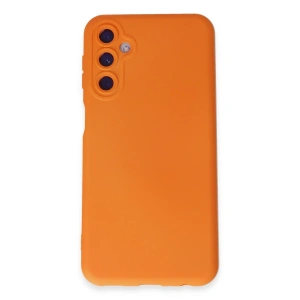 Samsung Galaxy M34 5g Kılıf Nano İçi Kadife Silikon - Turuncu