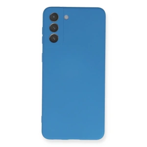 Samsung Galaxy S21 Plus Kılıf Nano İçi Kadife Silikon - Mavi