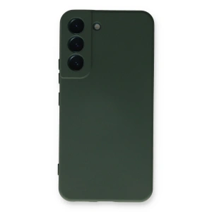 Samsung Galaxy S22 Plus Kılıf Nano İçi Kadife Silikon - Koyu Yeşil