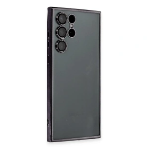 Samsung Galaxy S22 Ultra Kılıf Razer Lensli Silikon - Siyah