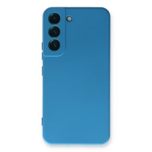 Samsung Galaxy S23 Plus Kılıf Nano İçi Kadife Silikon - Mavi
