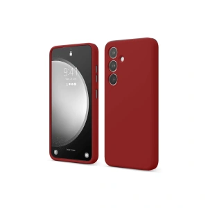 Samsung Galaxy S24 Fe Kılıf First Silikon - Kırmızı