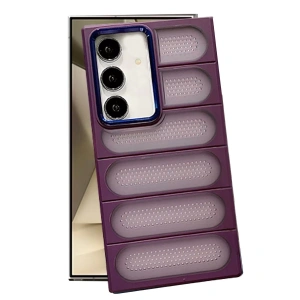 Samsung Galaxy S24 Kılıf Airmax Silikon Kapak - Derin Mor