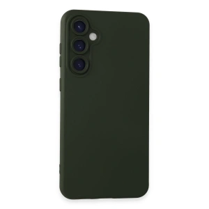 Samsung Galaxy S24 Kılıf Nano İçi Kadife Silikon - Koyu Yeşil