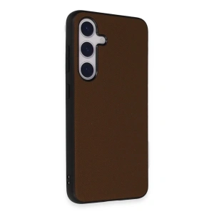 Samsung Galaxy S24 Kılıf Taft Kapak - Kahverengi