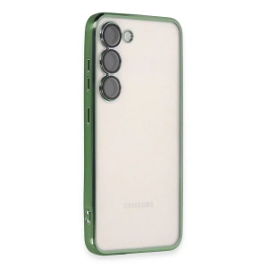 Samsung Galaxy S24 Plus Kılıf Razer Lensli Silikon - Yeşil