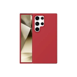 Samsung Galaxy S24 Ultra Kılıf First Silikon - Kırmızı