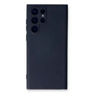 Samsung Galaxy S24 Ultra Kılıf Nano İçi Kadife Silikon - Lacivert