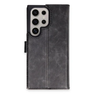 Samsung Galaxy S24 Ultra Kılıf Trend S Plus Kapaklı Kılıf - Siyah