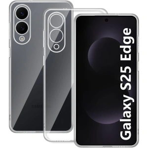 Samsung Galaxy S25 Edge Kılıf Lüx Şeffaf Silikon