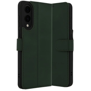 Samsung Galaxy S25 Edge Trend S Plus Kapaklı Kılıf - Koyu Yeşil