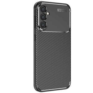 Samsung Galaxy S25 Kılıf Auto Focus Karbon Kapak - Siyah