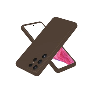 Samsung Galaxy S25 Ultra Kılıf First Silikon - Kahverengi