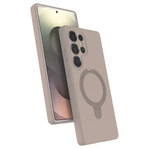 Samsung Galaxy S25 Ultra Regal Magsafe Standlı Kapak - Çöl Titanyum