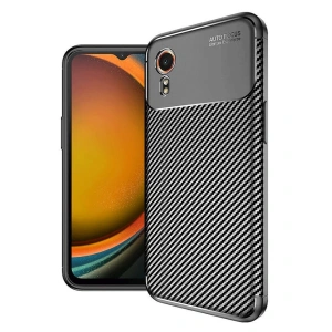 Samsung Galaxy Xcover 7 Kılıf Auto Focus Karbon Kapak - Siyah