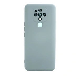 Tecno Camon 16 Kılıf Nano İçi Kadife Silikon - Buz Mavisi