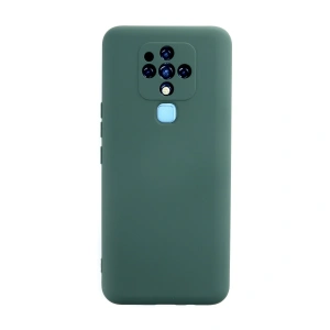 Tecno Camon 16 Kılıf Nano İçi Kadife Silikon - Koyu Yeşil