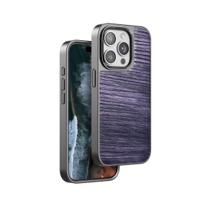 Venco İphone 15 Pro Wave Kapak - Derin Mor