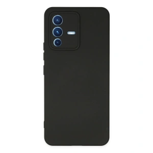 Vivo V23 5g Kılıf Nano İçi Kadife Silikon - Siyah