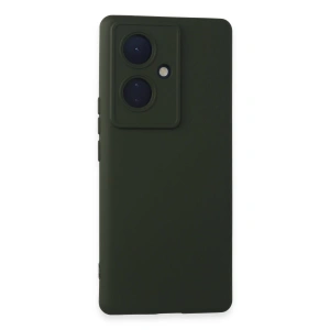 Vivo V29 Lite Kılıf Nano İçi Kadife Silikon - Koyu Yeşil