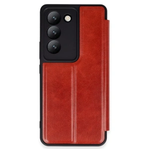 Vivo V30 Lite 4g Kılıf Flip Cover - Kırmızı
