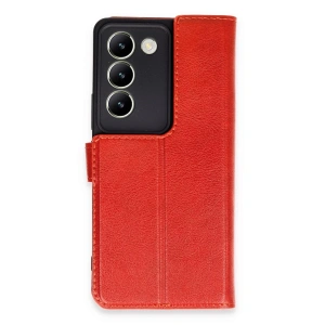 Vivo V30 Lite 4g Kılıf Trend S Plus Kapaklı Kılıf - Kırmızı