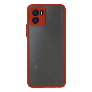 Vivo Y15s Kılıf Montreal Silikon Kapak - Kırmızı