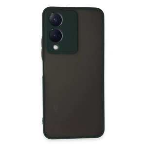 Vivo Y17s Kılıf Montreal Silikon Kapak - Yeşil