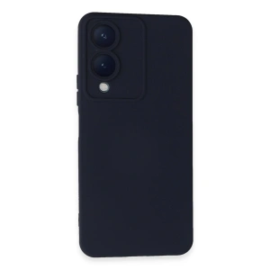 Vivo Y17s Kılıf Nano İçi Kadife Silikon - Lacivert