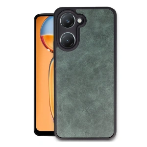 Vivo Y18 Kılıf Aras Deri Kapak - Koyu Yeşil