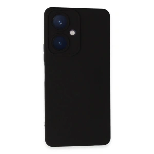 Vivo Y27 Kılıf Nano İçi Kadife Silikon - Siyah