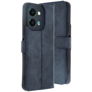 Vivo Y28 Kılıf Trend S Plus Kapaklı Kılıf - Lacivert