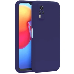 Vivo Y53s Kılıf Nano İçi Kadife Silikon - Mor