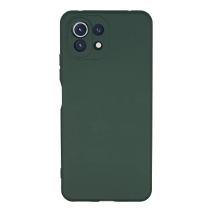 Xiaomi Mi 11 Lite Kılıf Nano İçi Kadife Silikon - Koyu Yeşil