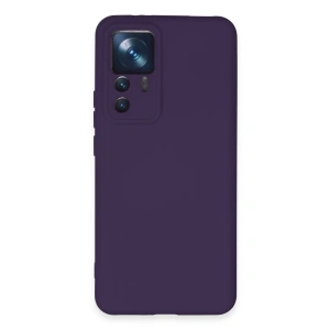 Xiaomi Mi 12t Pro Kılıf Nano İçi Kadife Silikon - Mor
