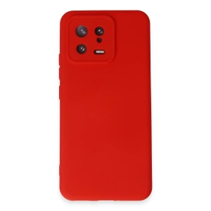 Xiaomi Mi 13 Kılıf Nano İçi Kadife Silikon - Kırmızı