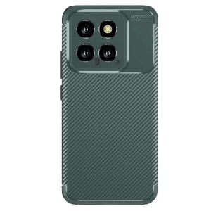Xiaomi Mi 14t Kılıf Auto Focus Karbon Kapak - Koyu Yeşil