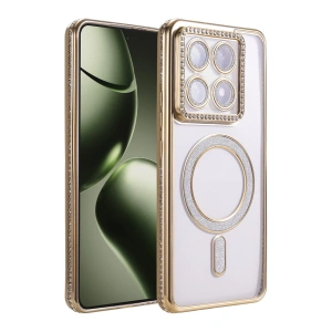 Xiaomi Mi 14t Pro Joke Simli Magneticsafe Kılıf - Gold