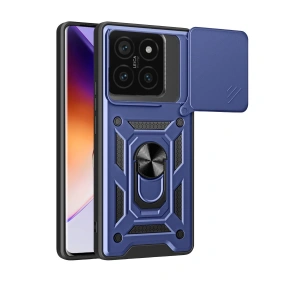 Xiaomi Mi 14t Pro Kılıf Pars Lens Yüzüklü Silikon - Lacivert