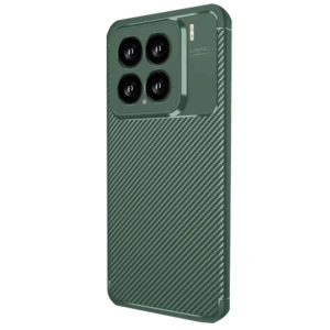 Xiaomi Mi 15 Kılıf Auto Focus Karbon Kapak - Koyu Yeşil