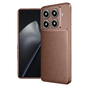 Xiaomi Mi 15t Pro Auto Focus Karbon Kapak - Kahverengi