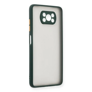 Xiaomi Pocophone X3 Kılıf Montreal Silikon Kapak - Yeşil