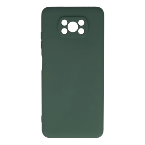 Xiaomi Pocophone X3 Kılıf Nano İçi Kadife Silikon - Koyu Yeşil